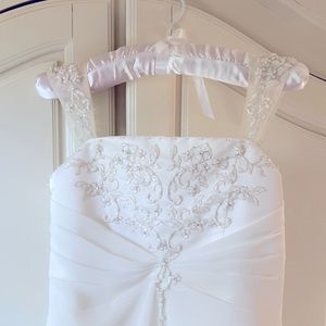 Full length flower girl/junior bridesmaid gown